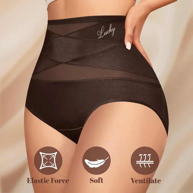 Morelect High-Waist Mesh Briefs
