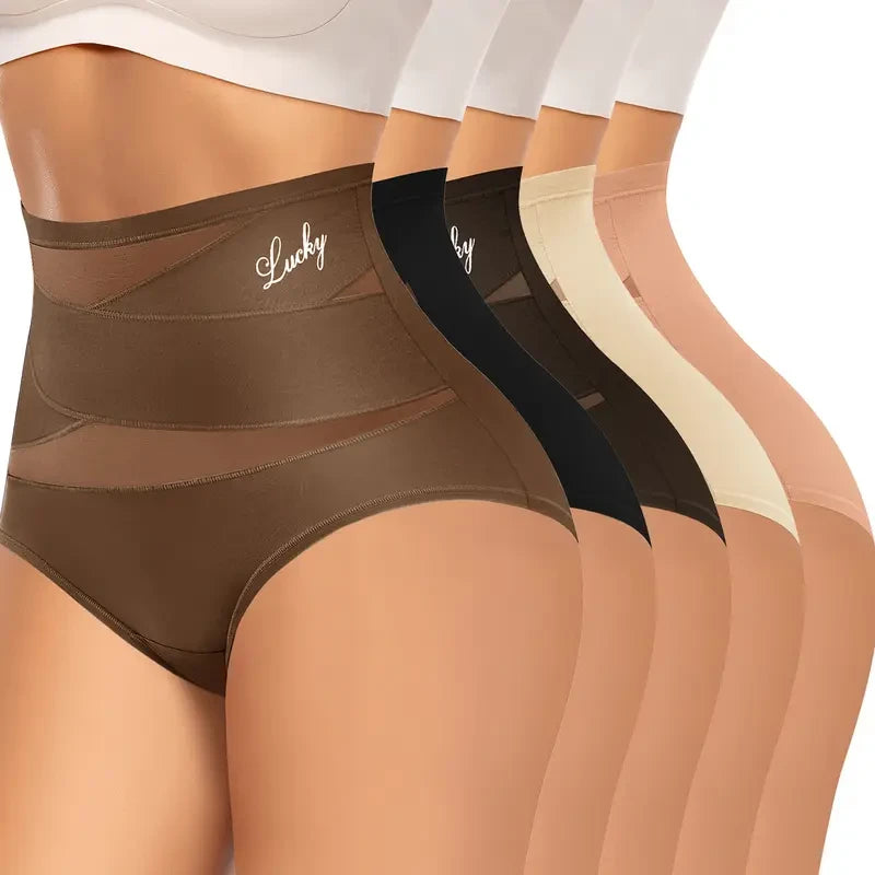 Morelect High-Waist Mesh Briefs