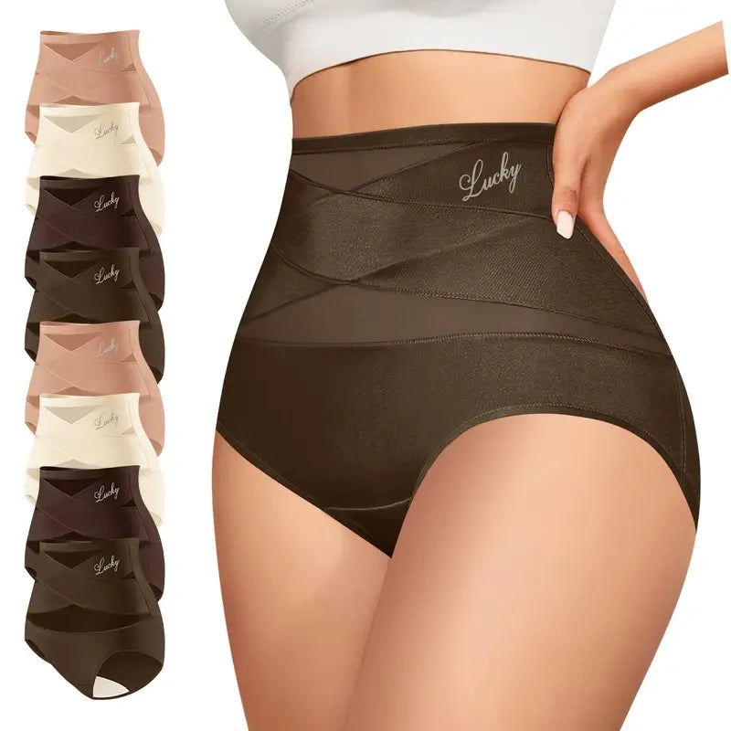 Morelect High-Waist Mesh Briefs