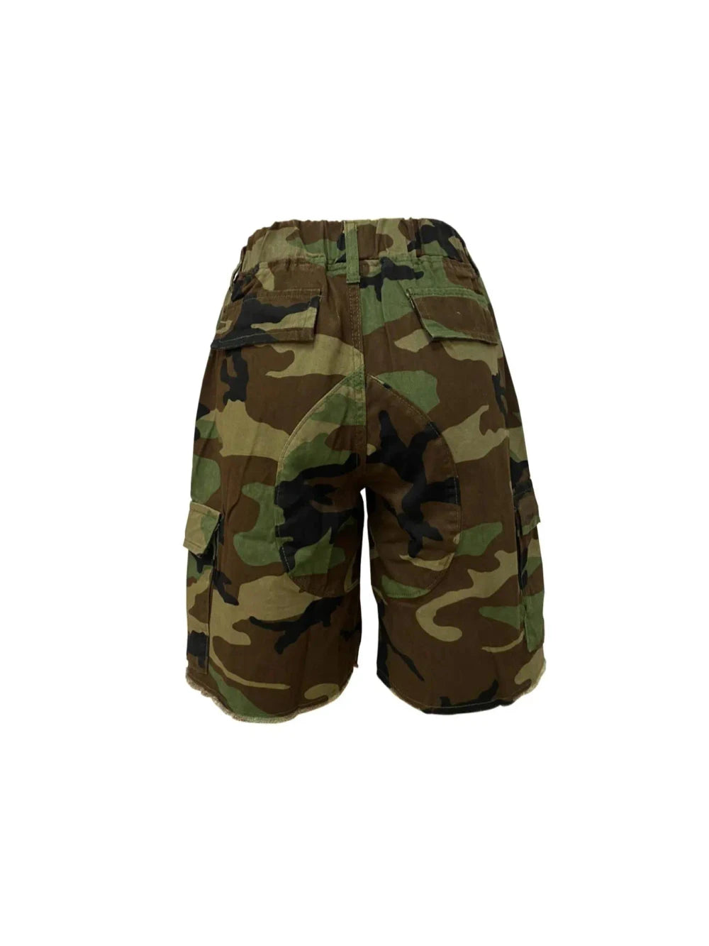 Camo Print Cargo Shorts